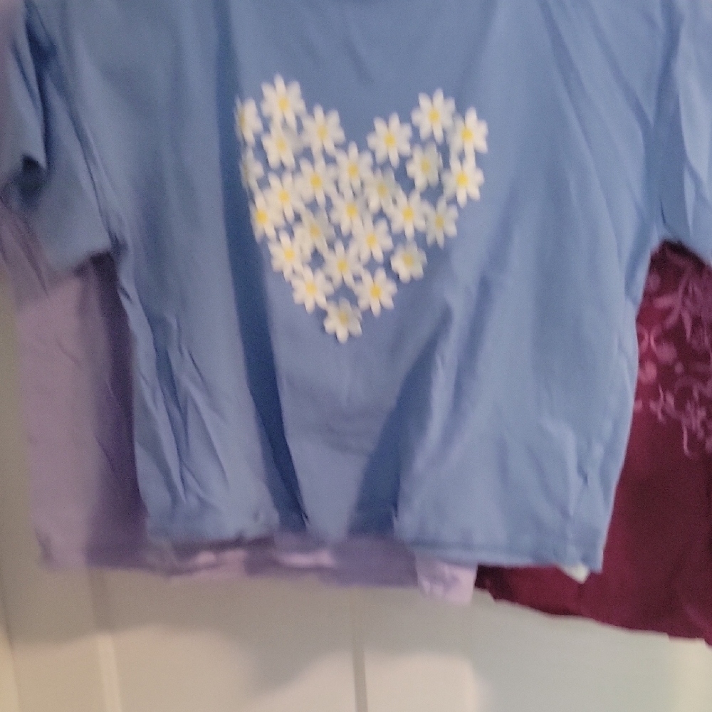 GAP Kids Short Sleeve T-Shirt Set - Lavender and Burgundy - Picture 7 of 8
